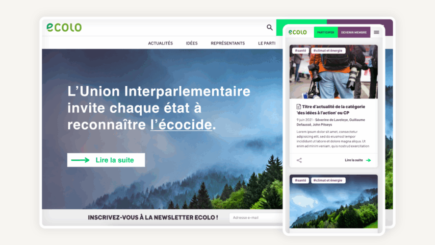 Projet Ecolo.be