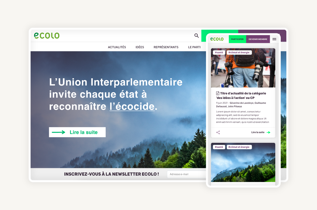 Projet Ecolo.be